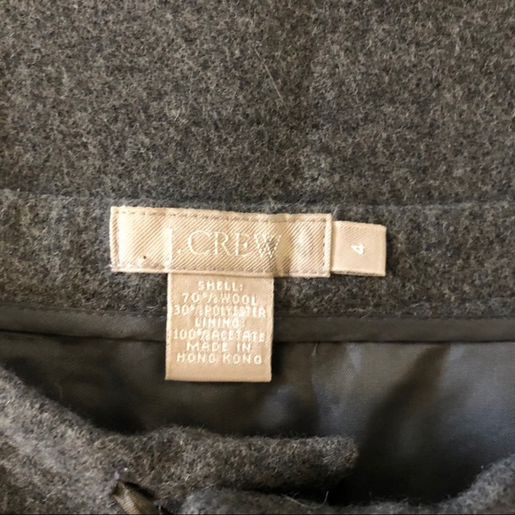 J.Crew Wool blend Skirt Sz 4 - Picture 4 of 4